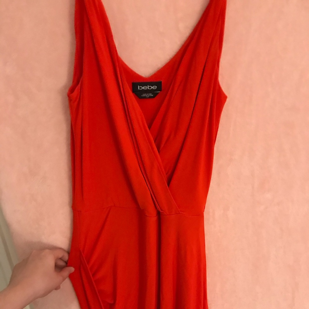 Bebe red bodycon/cocktail dress